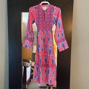 Nimo with Love - Ikat Pink dress - size XXS